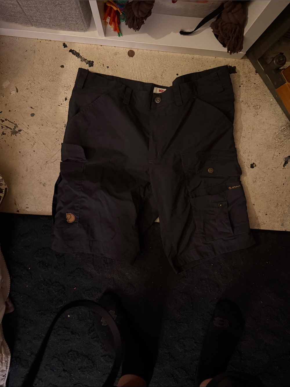 Fjallraven Dark Gray Men's Cargo Shorts with Multiple Pockets